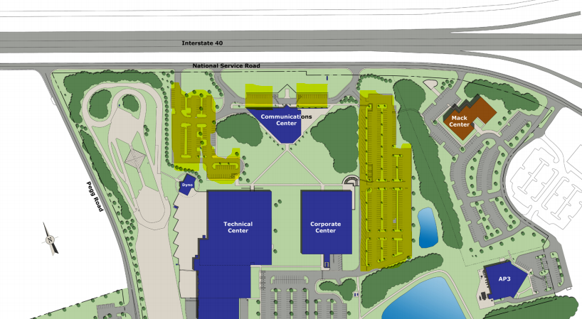 Volvo Parking Map